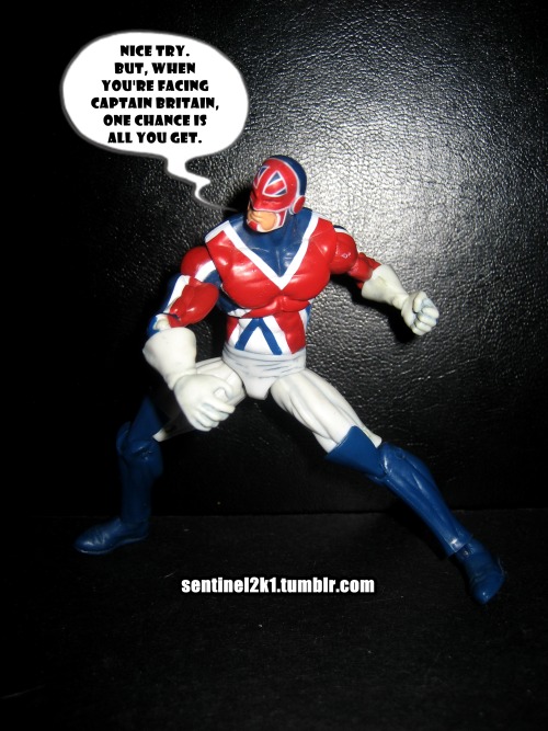 Marvel Universe: Captain BritainAnother early Hasbro figure but with some minor yet significant chan