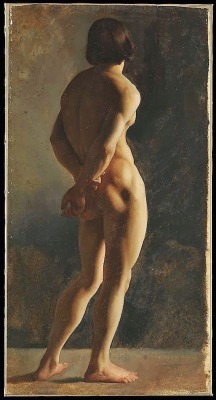 k250966:    Jean-Hippolyte Flandrin (March 23, 1809, Lyons – March 21, 1864, Rome)  