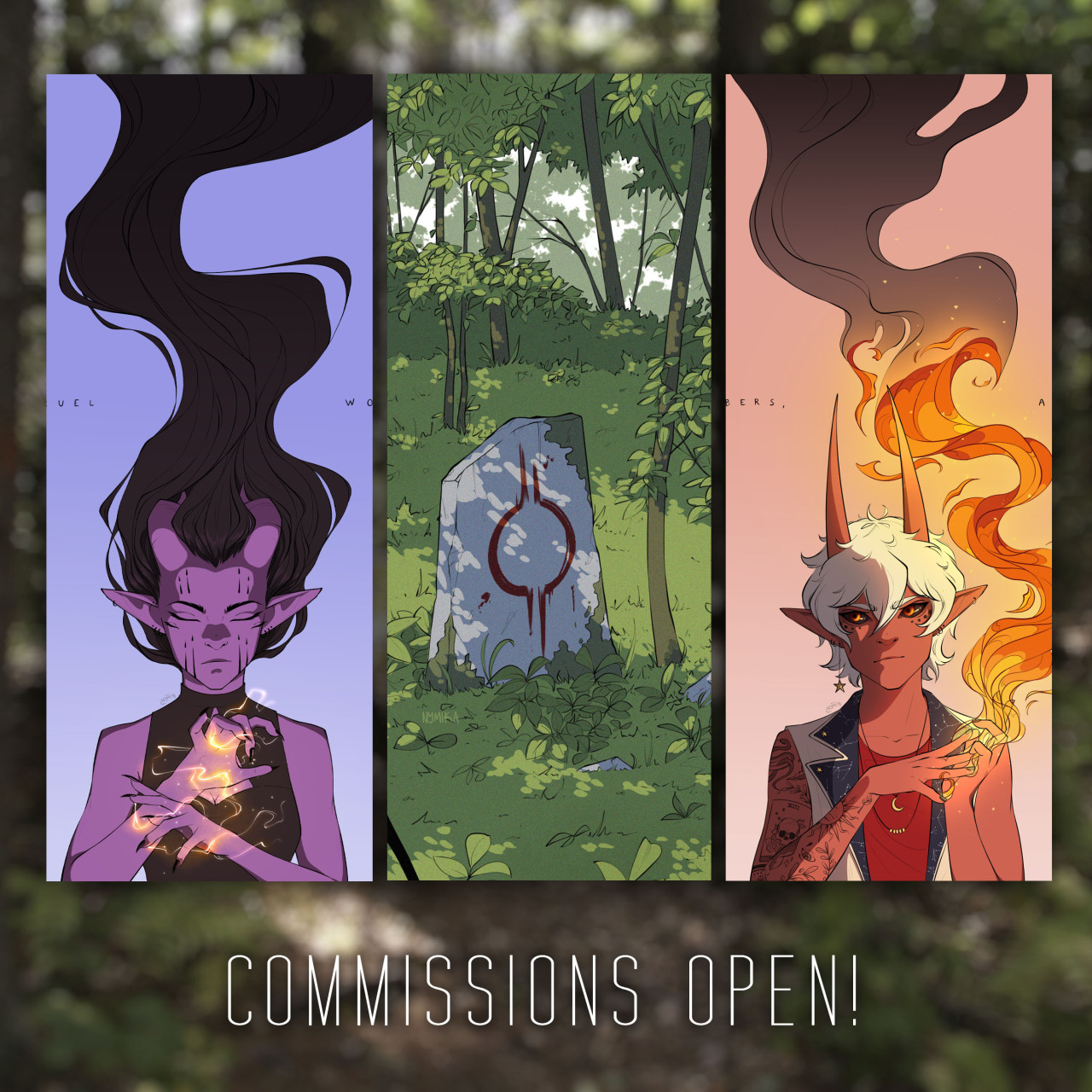 hey everyone, i’m opening up a few commission spots! if you’re interested, please read through the details (below the cut), 