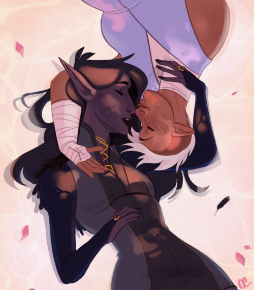 dramatic-audio: chaoticcomposition: for taz lady week/femslash feb! these two made me cry and I&rsqu