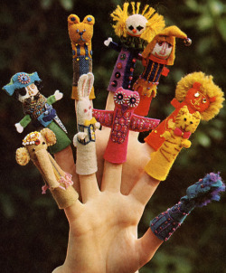 marahoffman:  Evelyn Ackerman’s Finger Puppets, 1964 