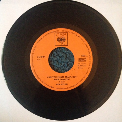 Bob Dylan - Can You Please Crawl Out Your Window / Highway 61 Revisited  1966 German Press (CBS