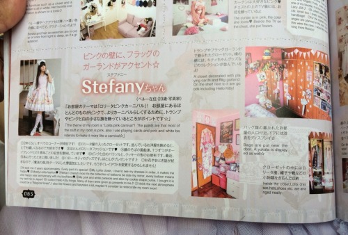 My kawaii room appeared in the last anniversary edition of the Gothic and lolita bible magazine! I&r