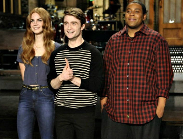 pinupgalore-lanadelrey:  Lana Del Rey, Daniel Radcliffe, and Kenan Thompson on the