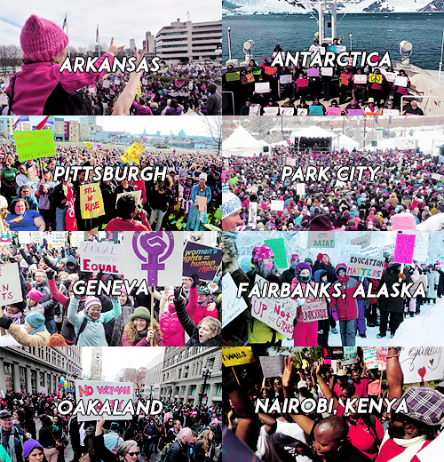 wesleygasm:   “Freeing yourself was one thing, claiming ownership of that freed self was another.” (Toni Morrison)   Women’s March (1- 21-2017) || Global Movement  