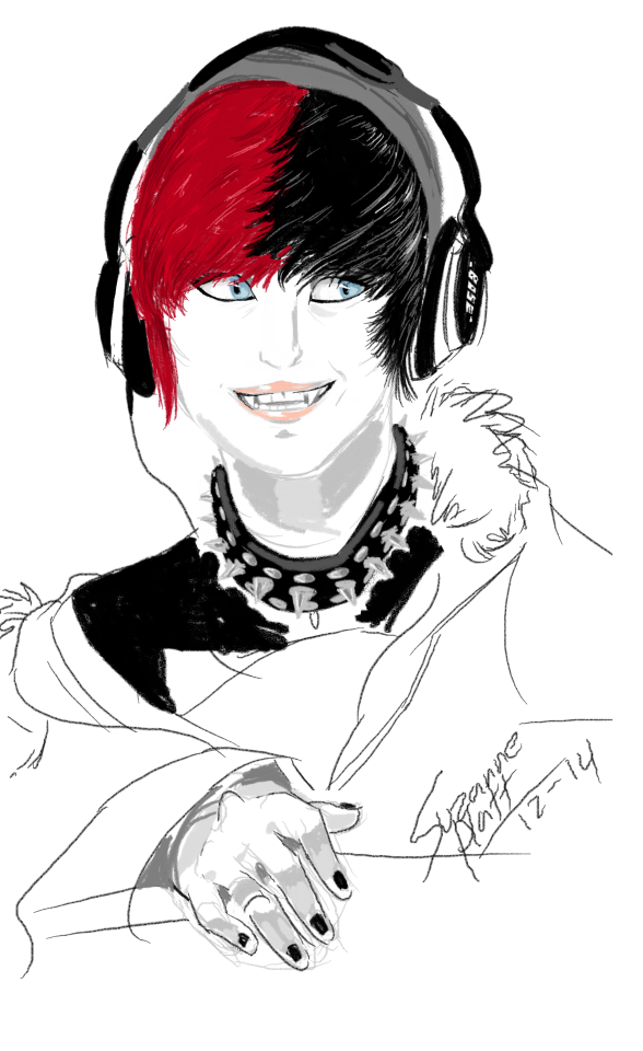 Sketch Of A Friend From Class. You Can Find Her Blog Here: Http://excoscreams.tumblr.com/