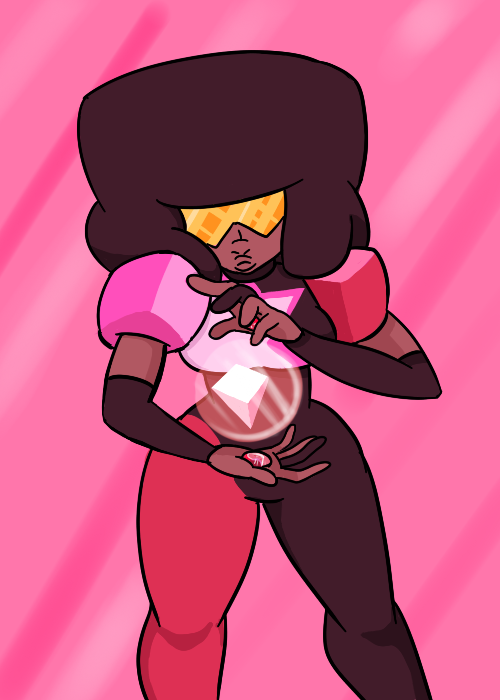 chucklenutzz:  i have a hard time drawing garnet ; _; here have a boring pose
