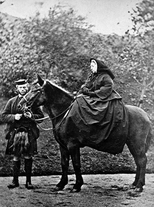 Queen Victoria, seen here, wore some form of mourning clothes for the remainder of her life (40 year