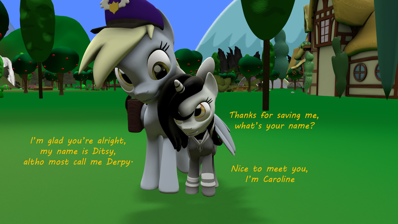ask-fillycaroline: Silly  pony, unicorns can’t fly! Meeps! =3