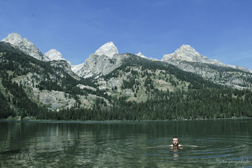 Swimming in Glacier Lake Bradley by jharperphoto on Flickr.