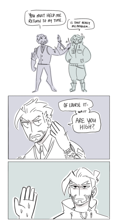‪AU where scion hanzo gets sent to the future and is annoying‬