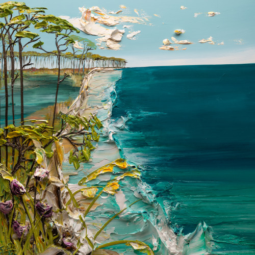 Justin Gaffrey (American, based Blue Mountain Beach, FL, USA) - 1: Lakescape, 2018  2: Seascape, 202