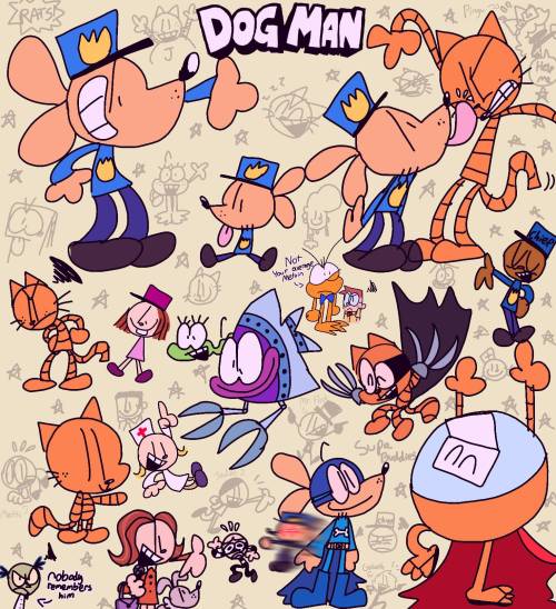A BUNCH OF DOG MAN DOODLES!!!!!