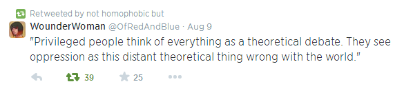 thisiseverydayracism:  not-homophobic-but:  These tweets from @OfRedAndBlue are very