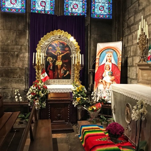 Chapelle de la Vierge de Guadalupe, Cathédrale Notre Dame, Paris, 2017.Advent Calendar Day 12