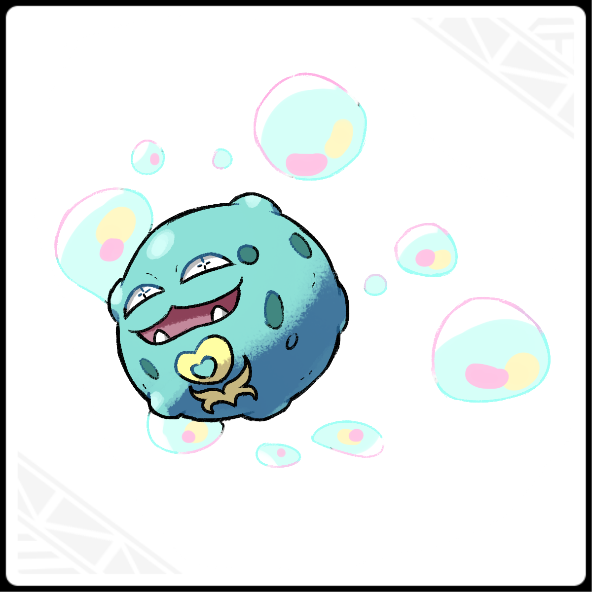 Alola Form Water-Poison Type Dwebble by KalWalker I want it