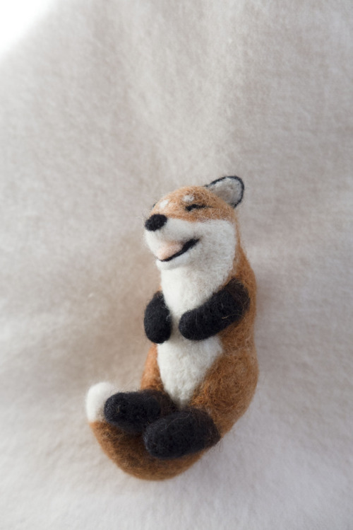 Laughing Fox Brooch available at my Etsy shopWhy he laugh?