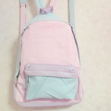 seonuel:  I really love these pastel coloured backpacks! 