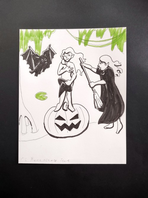 Drawlloween 2024 Day 6: Renaissance Scare