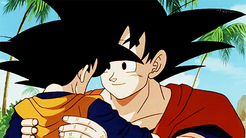 ramenuzumaki:  Happy Father’s Day! ❤Alright, Goku is not the best father in the world, BUT he definitely loves his sons. Just look at them!💕