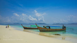 socialfoto:  Longtail boat on beach by pongsatornswc #SocialFoto 