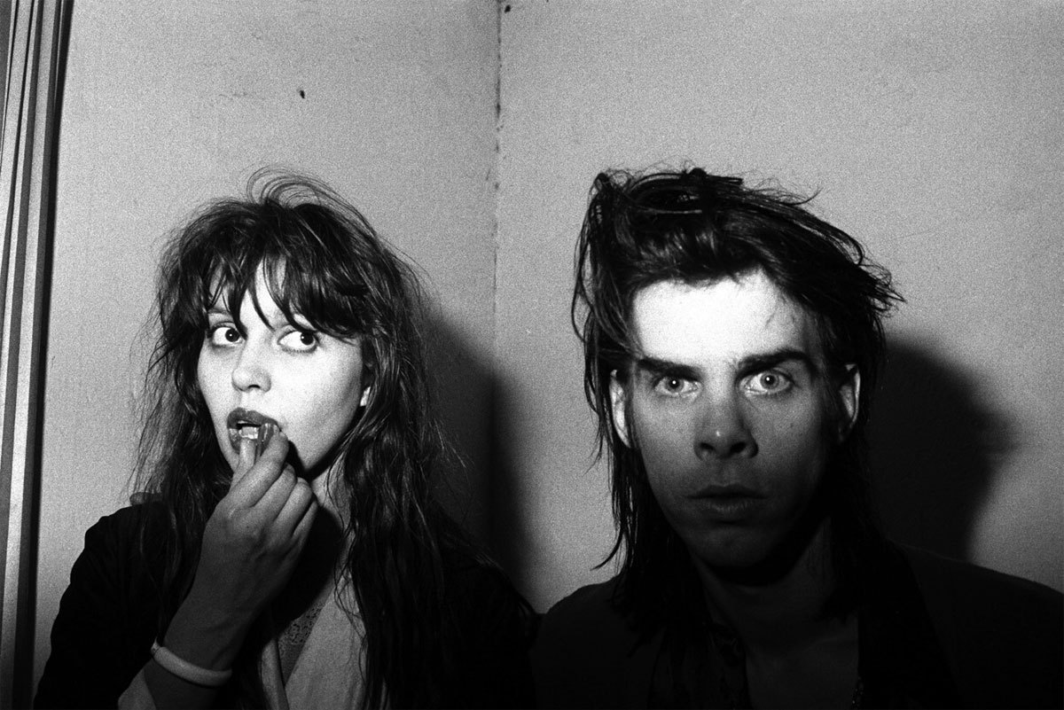 chasingsnowflakes:Peter Milne : Anita Lane and Nick Cave, The Venue, St Kildamid-1980s