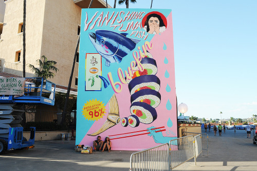 supersonicart:  KAABOO ArtworK 2015 Recap. Between September 18th through the 20th, 2015 Del Mar, California was invaded by the first ever KAABOO Del Mar music festival which featured KAABOO ArtworK, an event that showcased live mural painting, intricate