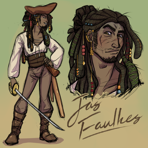 Gearing up for a new campaign with my kickass swashbuckling rogue, Jas Faulkes (pronounced &lsqu