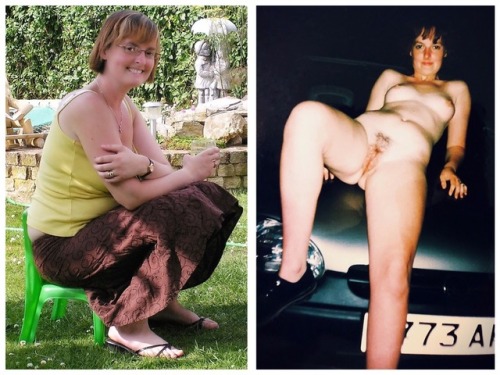 nekkidwifeystuff: Respectable wife and mother by day, naked across the bonnet of the car by night.