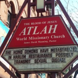 &hellip;.And on the other side of the sign it was this  (at Atlah Worldwide Church)