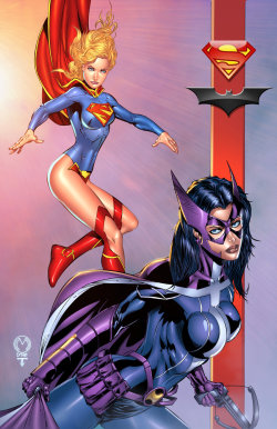 super-hero-center:  Supergirl and Huntress