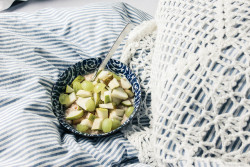 wildstag:  oatmeal with a pear and grapes by ohlovelylies on Flickr.