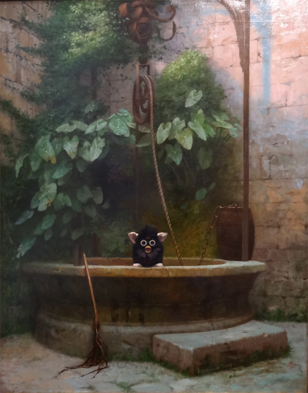 furbsplosion:  truth coming out of her well, with apologies to Jean-Léon Gérôme