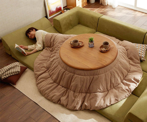 rudegyalchina:  afrorevolution:  sinbadism:  boredpanda:    Never Leave Your Bed Again With This Awesome Japanese Invention    kotatsus are old as fuck though?   Needed  You can get your ass ate and eaten out while reading a book with a cup of tea in
