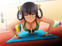 hentaibeats:  Sweaty Workout Girls Set! Requested