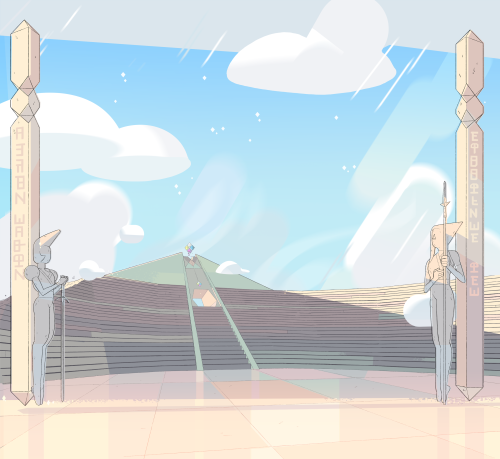 Part 1 of a selection of Backgrounds from the Steven Universe episode: Sworn To The SwordArt Direction: Jasmin LaiDesign: Steven Sugar and Emily WalusPaint: Amanda Winterstein, Ricky Cometa, and Elle MichalkaSworn to the Sword Backgrounds Part 2