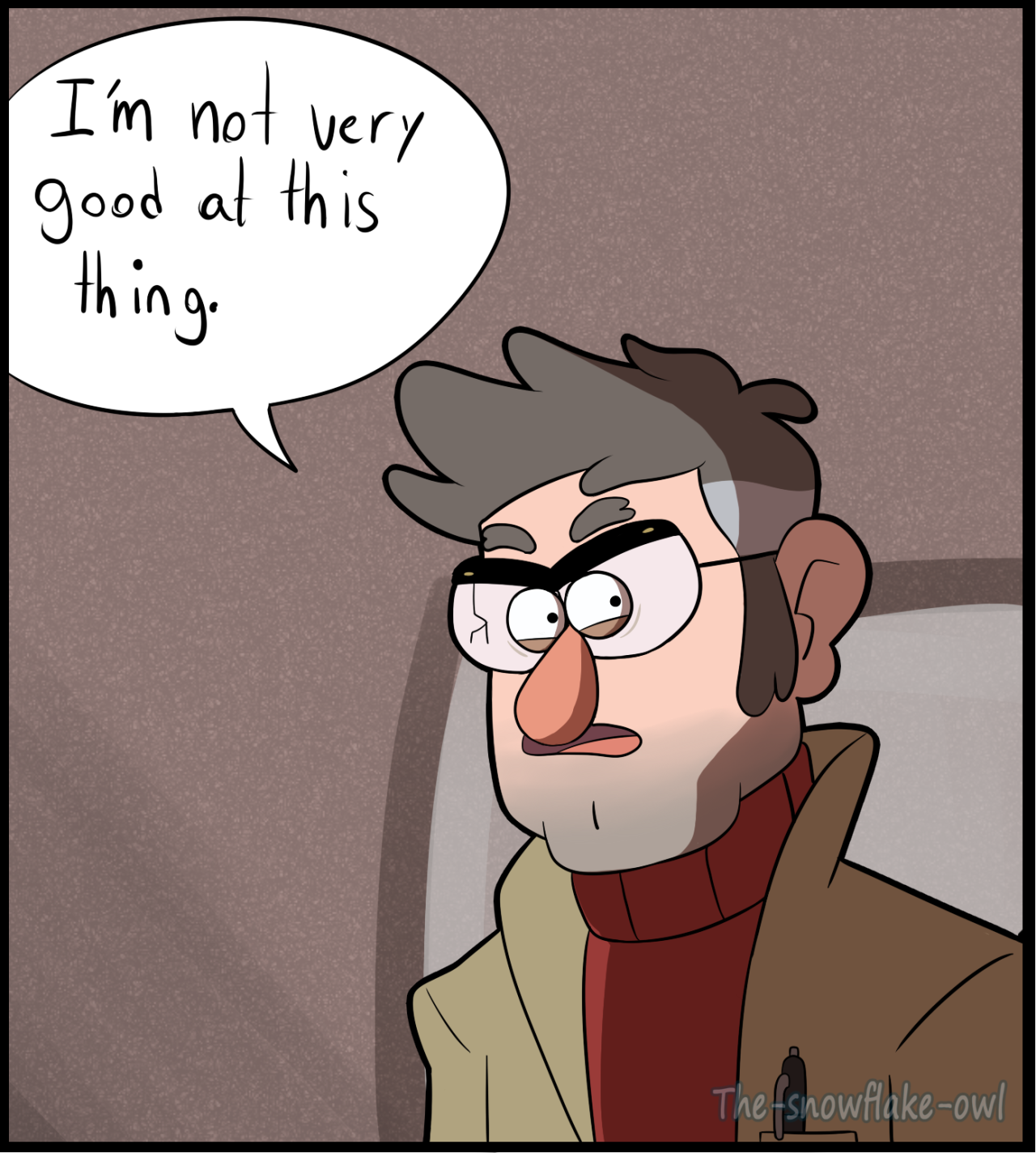 the-snowflake-owl:  Grunkle Ford knows very little about friendship. Based on charlesoberonn‘s