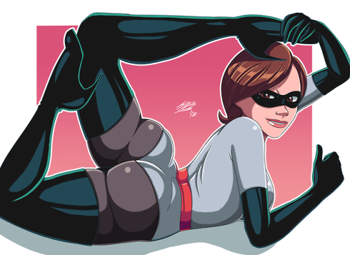 stretchnsin:  ELASTIGIRL | Helen Parr ! ♥Decided to draw my childhood waifu and this time kept it a bit more sfw while still keeping her thicc beautiful body! ♥ストレッチョ アンド シン ♥COMISSIONS ARE OPEN!