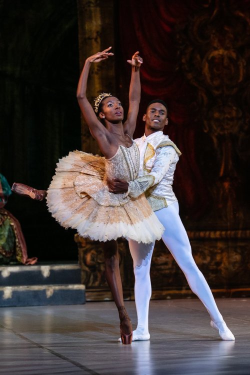 swanlake1998: precious adams and andile ndlovu photographed rehearsing as aurora and prince florimund in sleeping beauty by jared cameron baboo