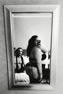 callmeyourgoddess:  Me and Daddy at our photoshoot ft my fat ass