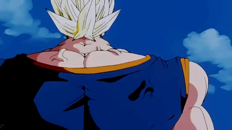 lookkinks: infinite-beef:   Thought I’d make a nice little gif set of Vegito getting