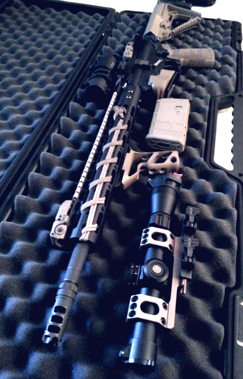 cerebralzero:  herewefindaway:  All clean again. My one and only rifle setup. Will
