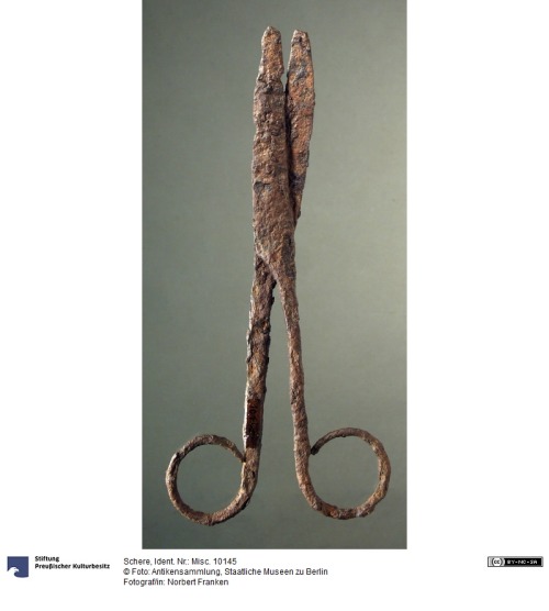 Scissors from ancient Ionian city of Priene (Turkey). Credit: Antikensammlung, Staatliche Museen zu 