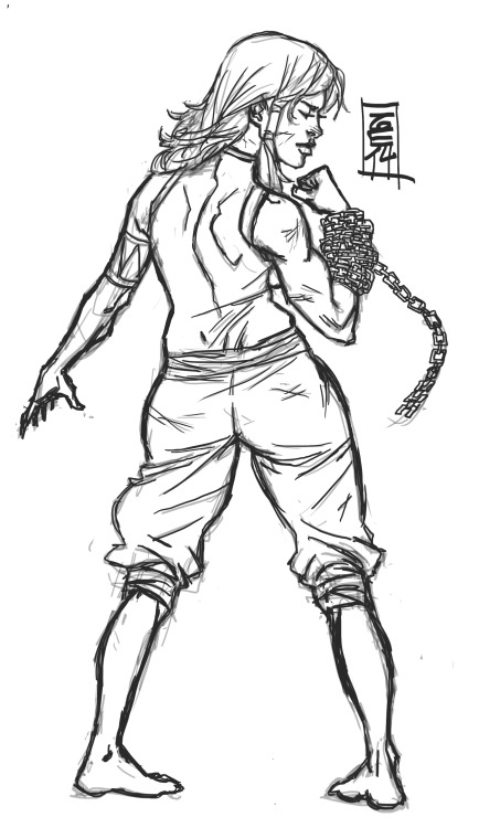 KORRA! Just a late night Korra sketch because that finale was cray.