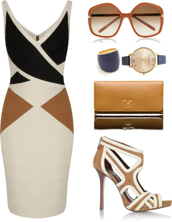 Untitled #507 by jannica-1 featuring olivia burton watches ❤ liked on Polyvore
Prada  / Olivia Burton  watch, $94 / Adia Kibur enamel ring / Marni acetate glasses / Bernshaw Gigi Geometric Panel Dress, $165