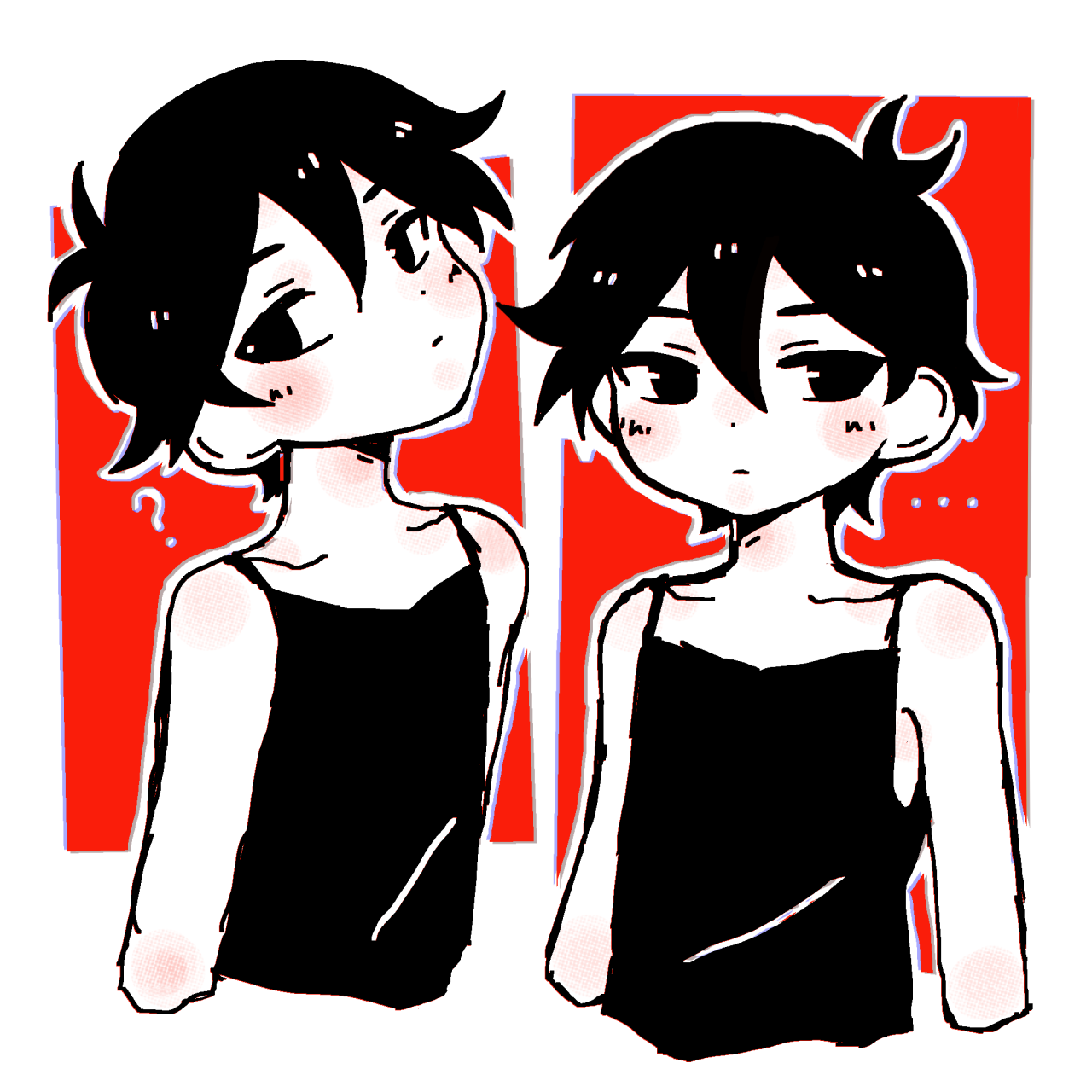 cw; horror + omori spoilers — basil doodles