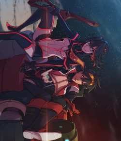  KILL LA KILL x GURREN LAGANN by 吸萌  Ryuko &amp; Simon… this is priceless  