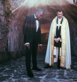kimkanyekimye:   Kanye on their wedding day
