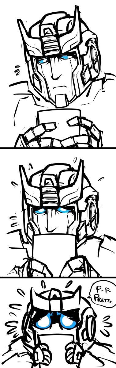 shibara:  Prowl. Prowl,no. Repeating ‘pretty’ several times it’s NOT an elegant