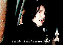 severusnapers:  SNAPE WEEK | Day 1: Favourite Quote  Snape’s breathing was shallow. “Her